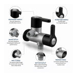 Angle Cock 2 Way — Dual Outlet Wall-Mounted Valve