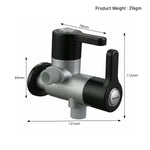 Angle Cock 2 Way — Dual Outlet Wall-Mounted Valve