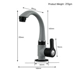 Sink Cock — High-Arc Swivel Spout with Neoperl Aerator