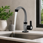 Swan Neck — High-Arc Pillar Tap with Neoperl Aerator