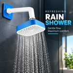 Corsa Bath Fittings Two-Flow Wall-Mounted Rain Shower – Blue & White